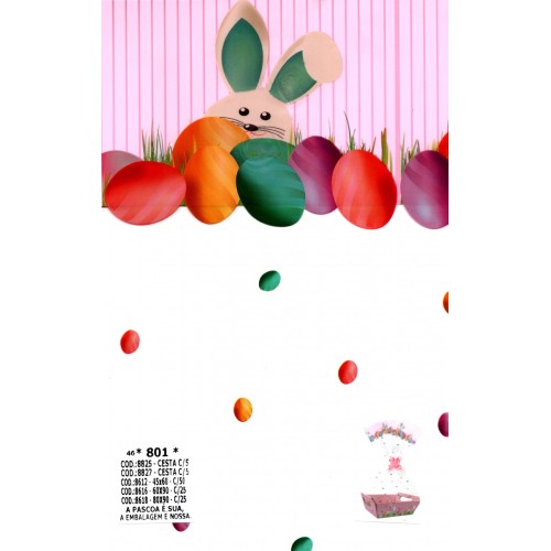 Saco Cesta - 801 - 60cmx90cm - Pt C/ 25 Un